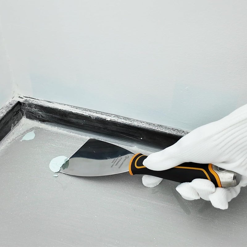 Rolling Dog 3" Angled Putty Knife - 5 Degree Angle Paint Scraper with Metal Hammer Cap, Rubber Griped Handle, 3 Inch Flex Putty Knife for Scraping Into Corners - Image 2